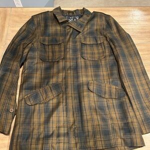 O'Neill Maverick Series Plaid jacket in Blue and Brown